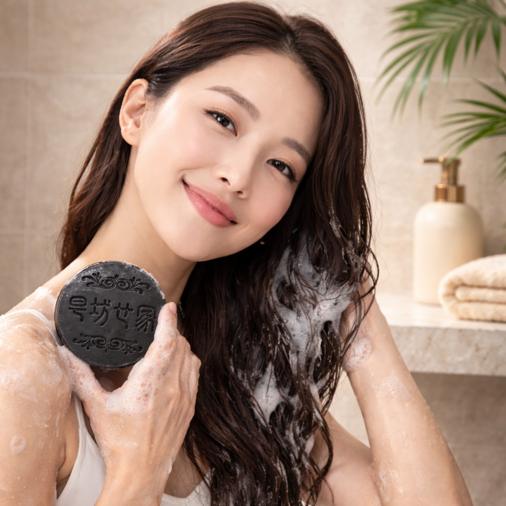 Shampoo en  barra anticaída: shampoo de jengibre: crece, fortalece y transforma.